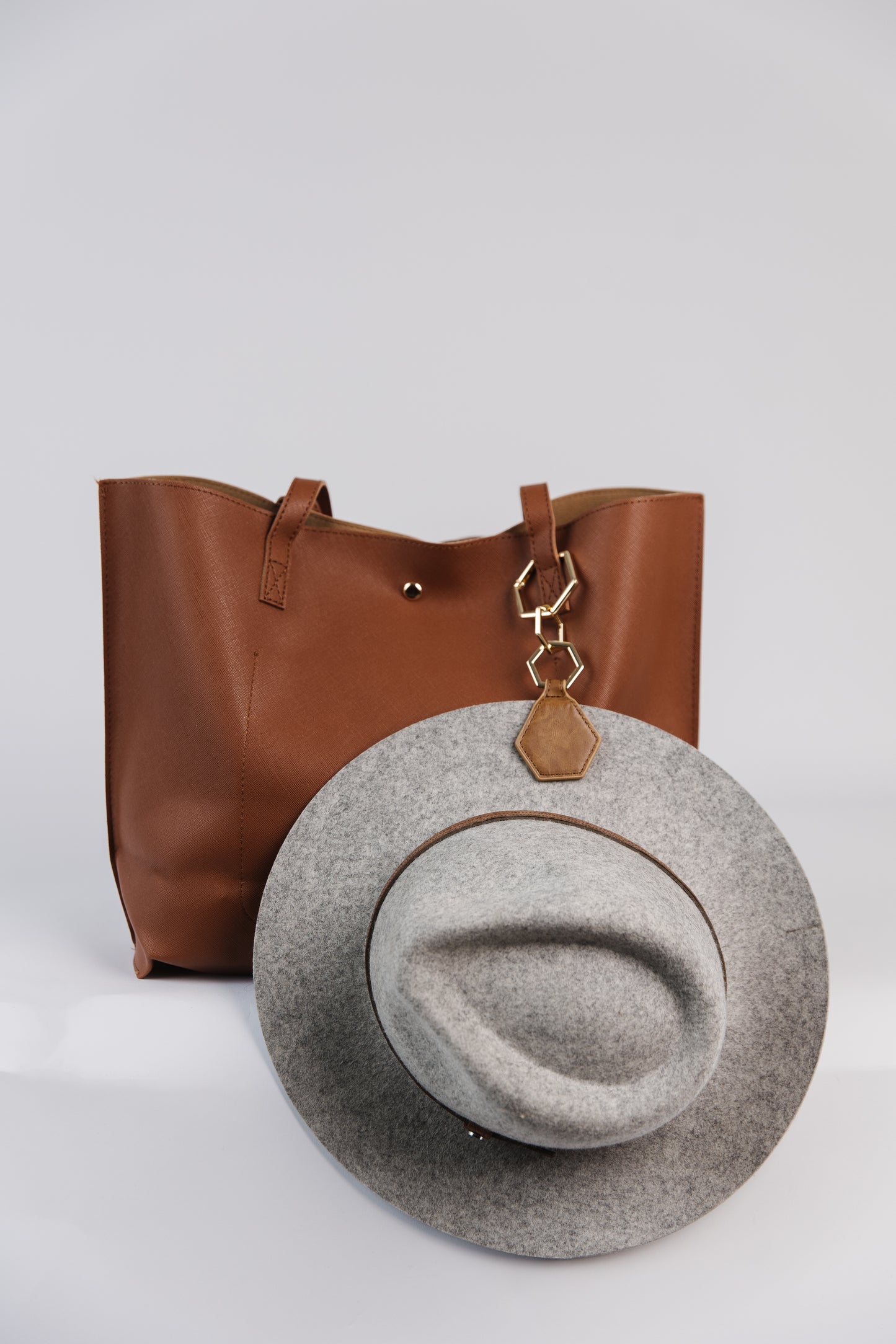 Leather Magnetic Hat Clip - Hexagon